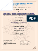 Inaugural Invitation-HYDRO 2023 INTERNATIONAL