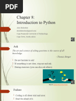 Lecture 8 Introduction To Python 2021