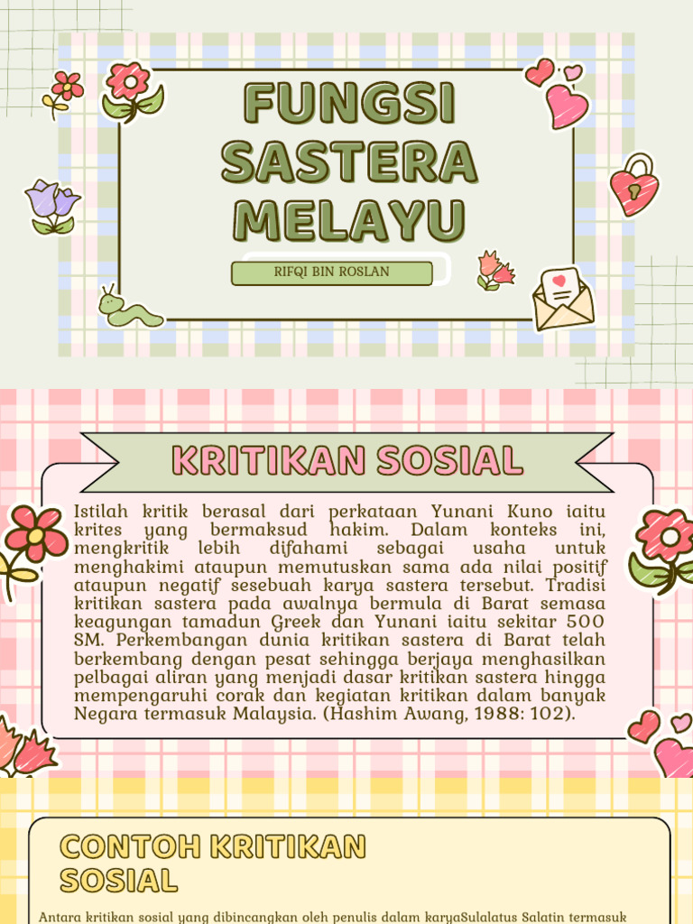 fungsi sastera melayu | PDF