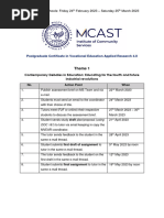 Assessment Timeline Theme 1 AS PGCert Feb 2023 Student Final Version