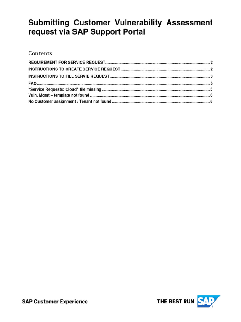 Submitting An Spc Request Ticket 1 Pdf Penetration Test