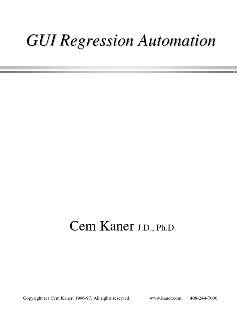 Gui Regression | PDF | Computers