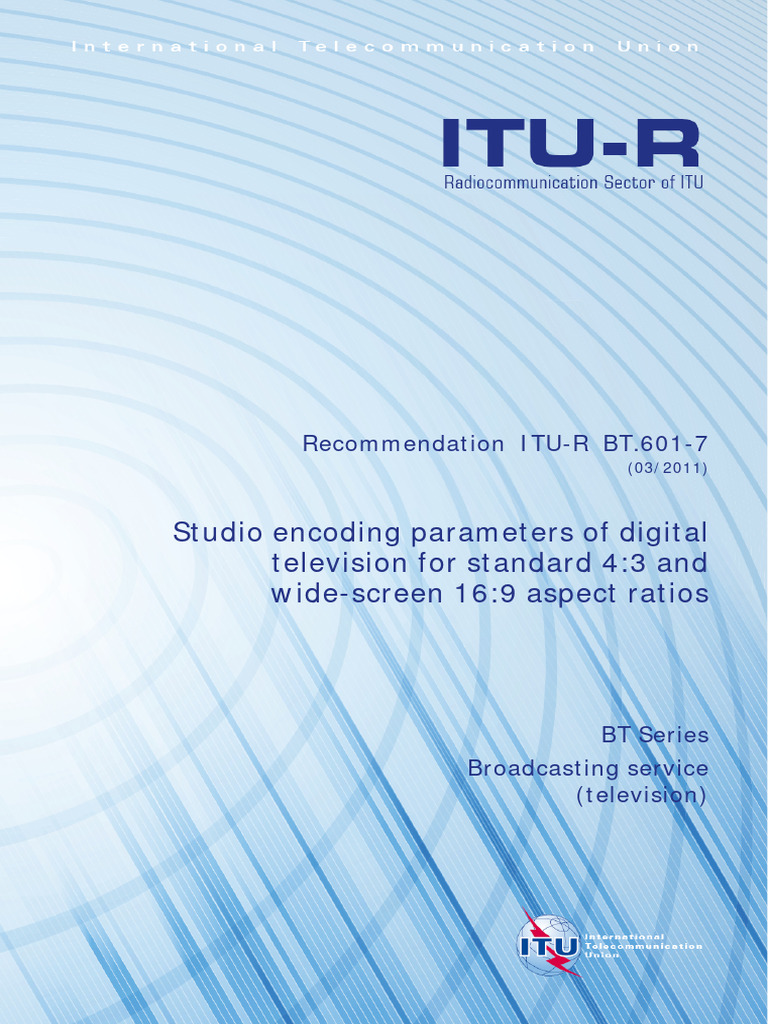 R Rec BT.601 7 201103 I!!pdf e | PDF | Filter (Signal Processing ...