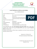 Surat Keterangan Pengalaman Kerja