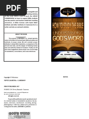 How to Study the Bible