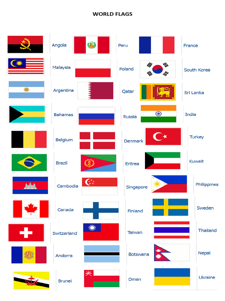 World flags PDF