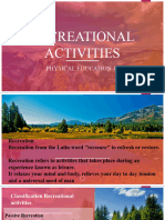 Recreational Activities: Physical Education 12