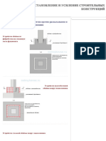 Усиление Столбчатых Фундаментов Против Раскалывания и Продавливания