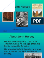 John Hersey: Click To Edit Master Subtitle Style