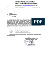 Surat Panggilan Ke Munawir Mumen Terkait Adhoc 2019 (Surat Sekretaris 2021)
