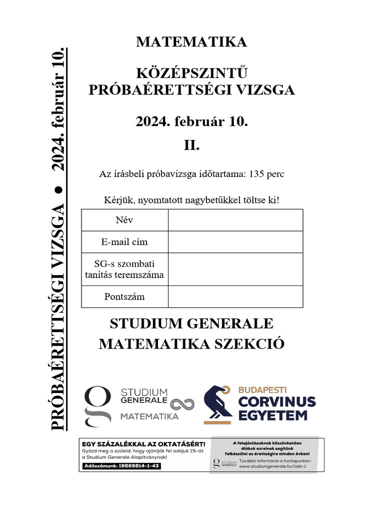 2024 Matematika Nyílt Közép PRÉ II. Rész Végleges PDF