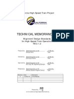 Alignment Design Standards For High-Speed Train Operation