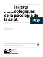 Peculiaritats Metodològiques Psicologia Salut