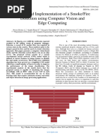 Design and Implementation of A Smoke/Fire Detection Using Computer Vision and Edge Computing