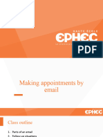 Making Appointments by Email