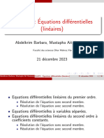 Equationsdifflinéaire