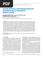 Anomaly Detection in Self-Organizing Networks - Conventional Versus Contemporary Machine Learning