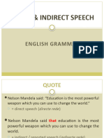 direct indirect speech презентация