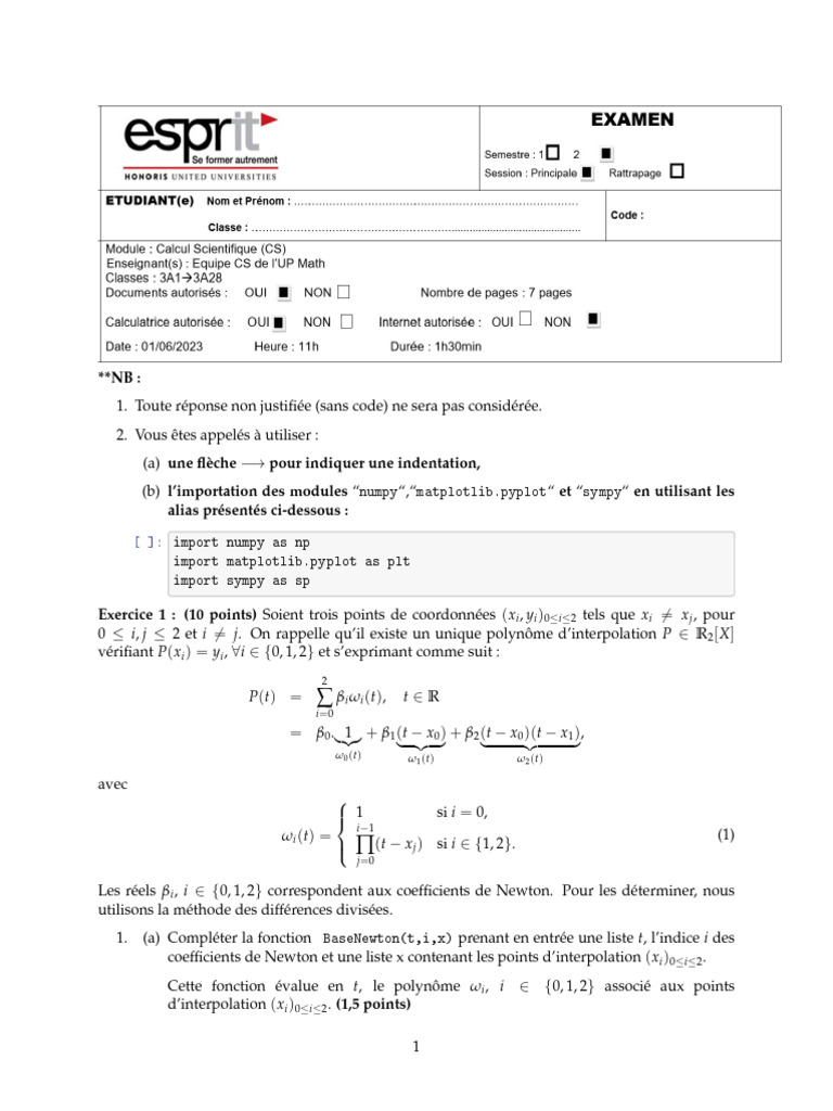 Examen 22 23 enonce pdf