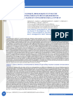 Profil Clinique Biologique Et Évolutif Du Personnel Soignant Des Établissements de Soins de Tlemcen Contaminés Par La Covid 19
