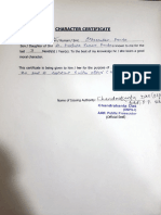 Character Certificate 1