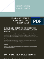 Data Science Consulting Services - A Case Study