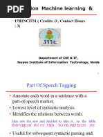 Introduction Machine Learning & NLP: 17B1NCI731 (Credits:3, Contact Hours: 3)