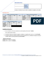 March April 22 Invigilator Availability and Information Form