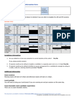 Summer 21 22 Invigilator Availability and Information Form Template