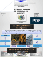 Actividades Capaces de Degrador Del Ambiente