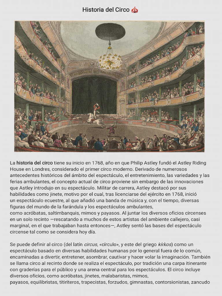 Historia Del Circo Pdf