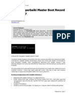 Cara Memperbaiki Master Boot Record Windows 7