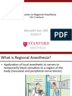 Introduction To Regional Anesthesia