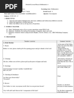GMDAS Operations Lesson Plan for Grade 5 | PDF | Mathematics | Learning