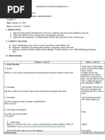 Detailed Lesson Plan: Math II Weekdays | PDF