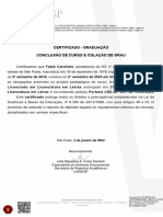 Certificado Fabio - Canellato - Letras Univesp