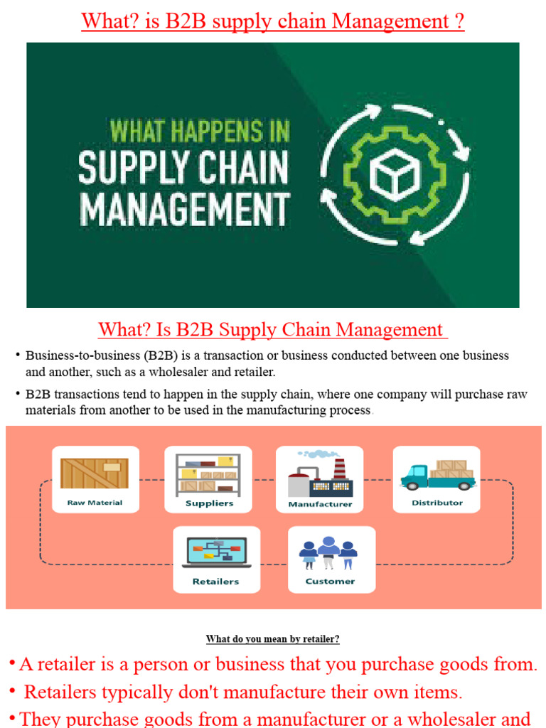 Chapter 3 B2b Supply Chain Pdf Supply Chain Logistics