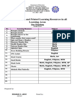 G1 MAGALANG List of Digitized and Printed Learning Resource