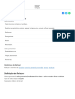 Refazer - Dicio, Dicionário Online de Português