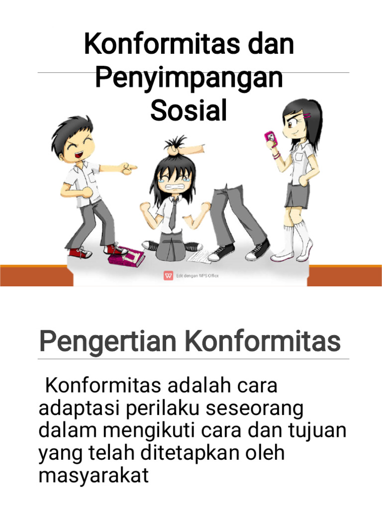 Konformitas Dan Penyimpangan Sosial Pdf