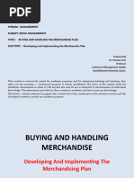 Unit 2 - 3 Buying and Handling Merchandise