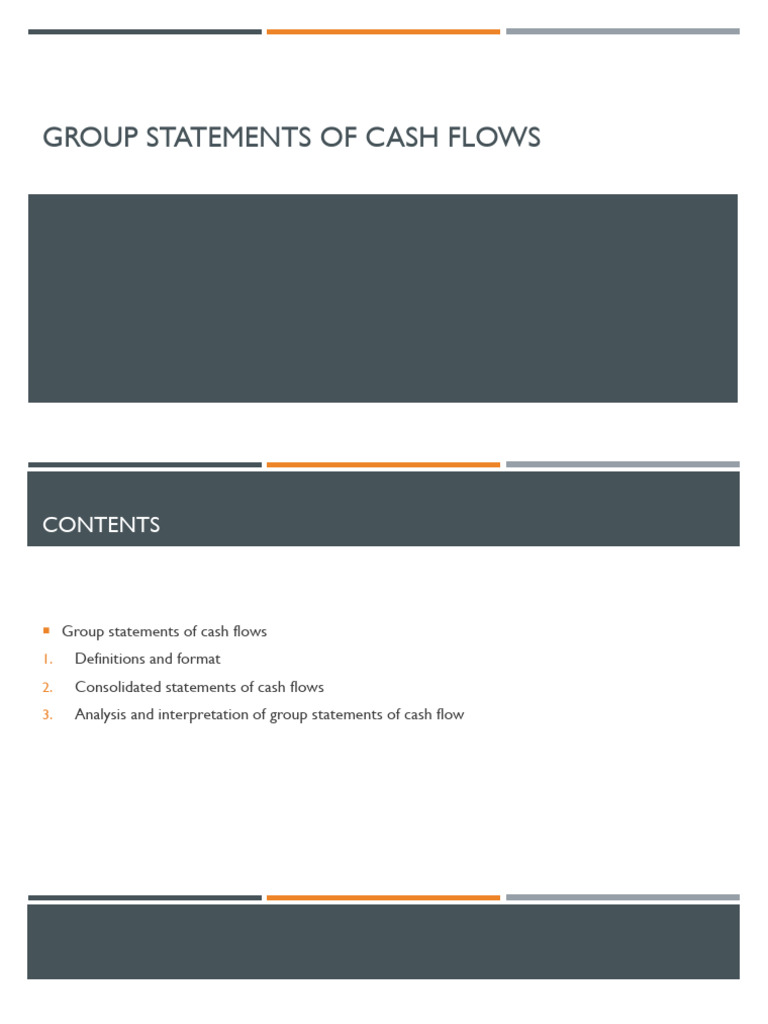 Group Statements of CashFlow | PDF | Cash Flow Statement | Dividend