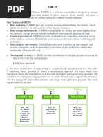 Unit - 5: File System Approach