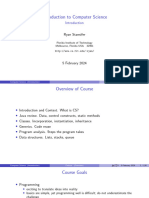 Introduction To Computer Science - Ryan Stansifer