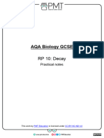Notes - RP 10 Decay - AQA Biology GCSE