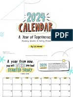 2024 Calendar - Big Life Journal
