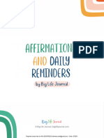 Affirmations and Daily Reminder - Free Gift