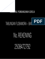 Rekening Pembangunan Gereja