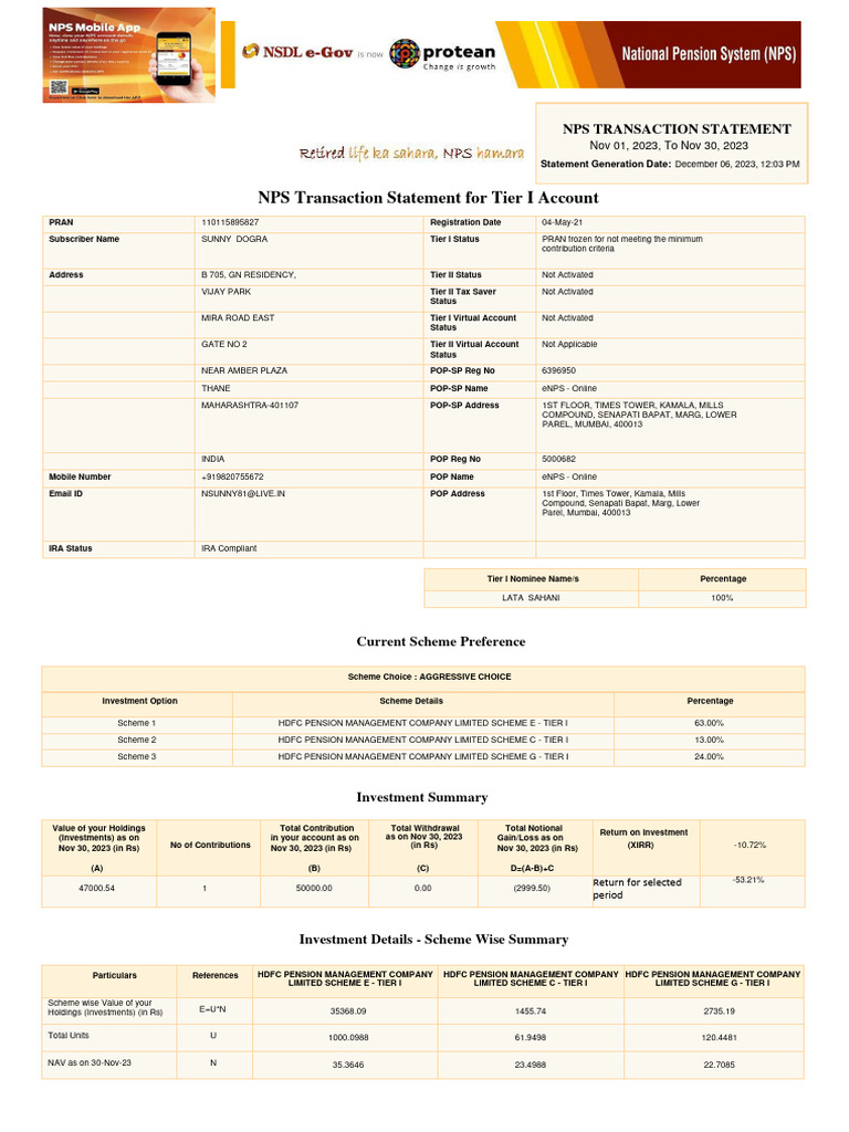 Nps Latest Pdf Financial Services Economies