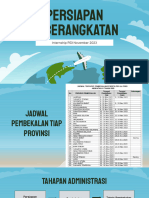 Persiapan Keberangkatan